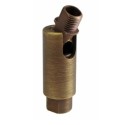 Rótula oro viejo articulada de 50mm de alto para lámparas