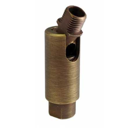 Rótula oro viejo articulada de 50mm de alto para lámparas