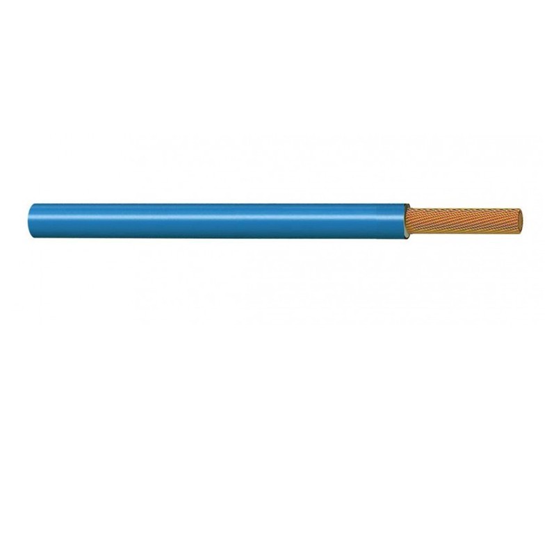 Cable unipolar teflon color azul sección 1 x 0.50 mm2