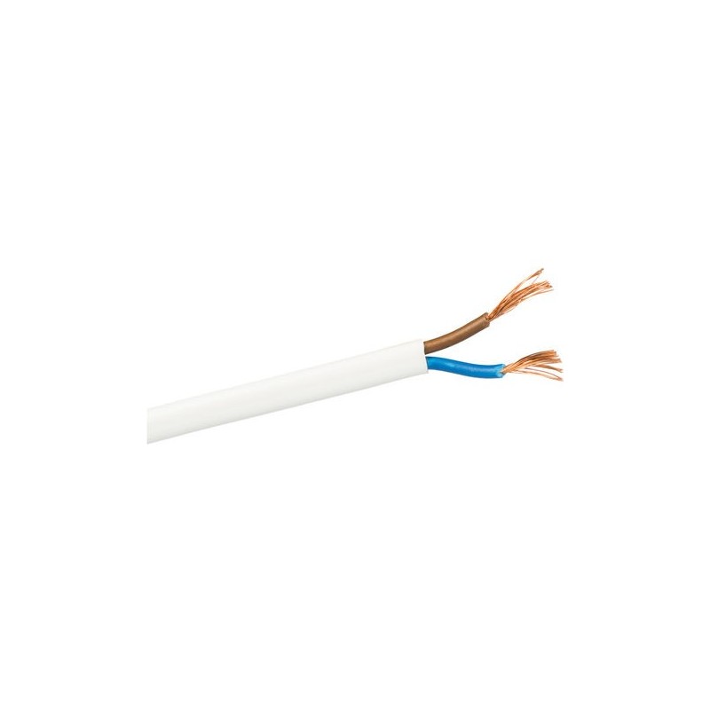 Cable manguera plano blanco 2 x 0