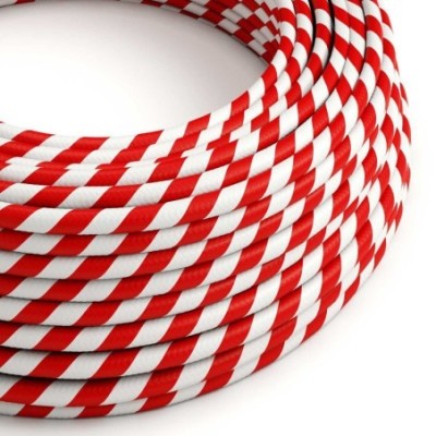 Cable decorativo textil a metros homologado circus rojo