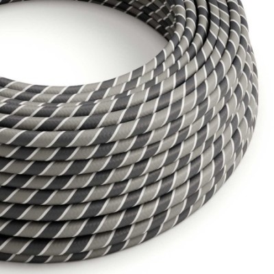 Cable decorativo textil a metros homologado multi gris