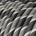 Cable decorativo textil a metros homologado multi gris