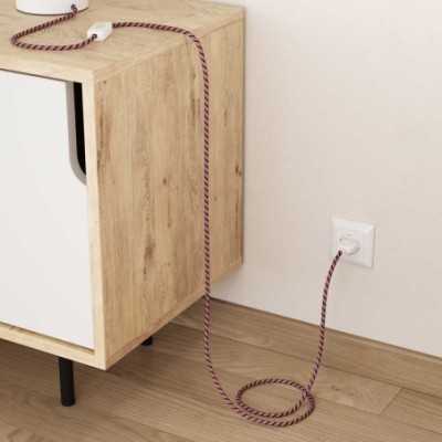 Cable decorativo textil a metros homologado usa multicolor