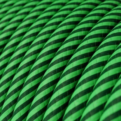 Cable decorativo textil a metros homologado verde jungla