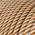 Cable decorativo textil a metros homologado dorado glamour