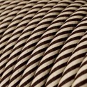 Cable decorativo textil a metros homologado marrón desierto