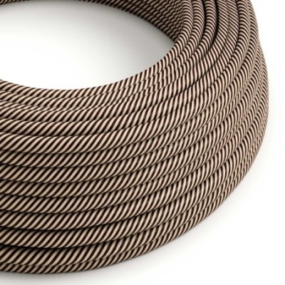 Cable decorativo textil a metros homologado marrón desierto