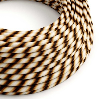 Cable decorativo textil a metros homologado marrón retro