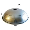Campana de hierro bruto 100mm alto x 360mm diámetro