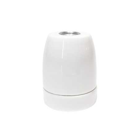 Portalámparas E27 porcelana cuerpo liso – Fábrica Tu Lámpara