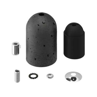 Kit portalámparas E27 cemento industrial  | Fábrica Tu Lámpara