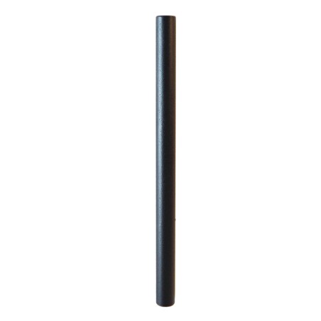 Tubo negro liso sin rosca 12mm diámetro
