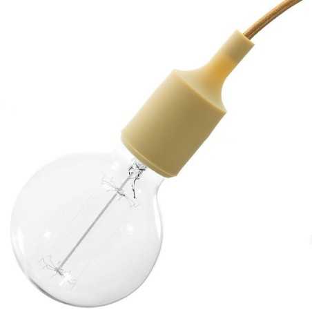 Portalámparas E27 silicona de cuerpo liso