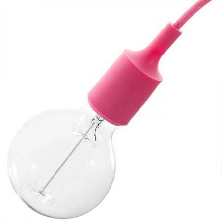 Portalámparas E27 silicona de cuerpo liso