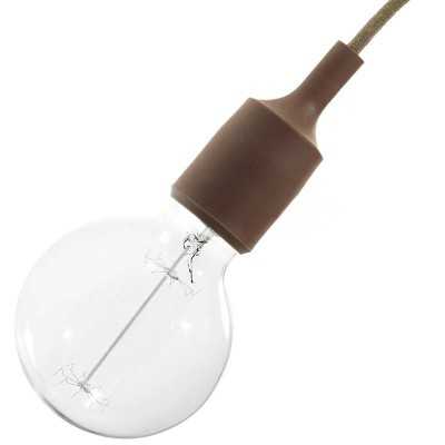 Portalámparas E27 silicona de cuerpo liso