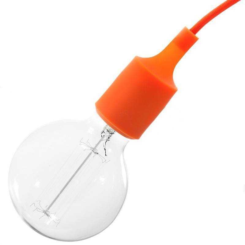 Portalámparas E27 silicona de cuerpo liso