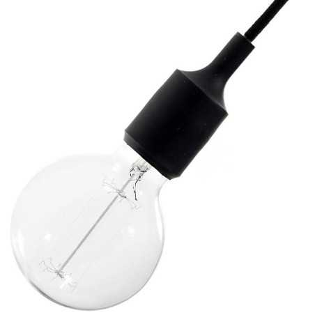 Portalámparas E27 silicona de cuerpo liso