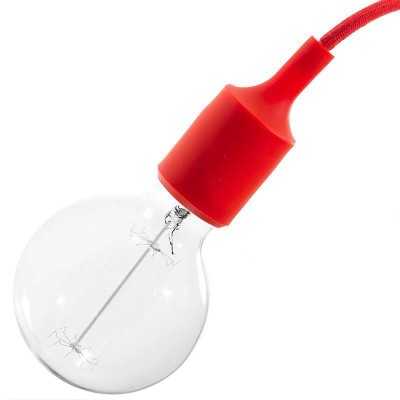 Portalámparas E27 silicona de cuerpo liso