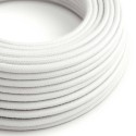 Cable decorativo textil a metros homologado color blanco