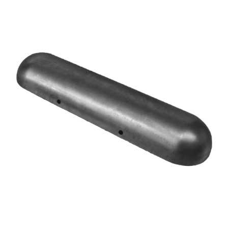 Regleta oval 250x65 hierro bruto para lámparas colgantes