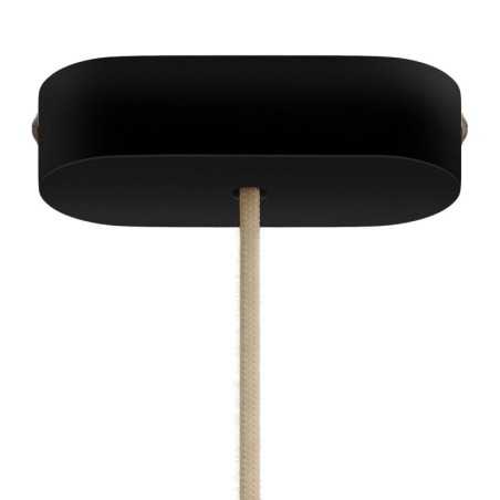 Soporte de madera forma oval 120mm para lámparas