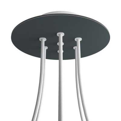 Rosetón redondo 200 mm con 7 orificios | FABRICA TU LÁMPARA