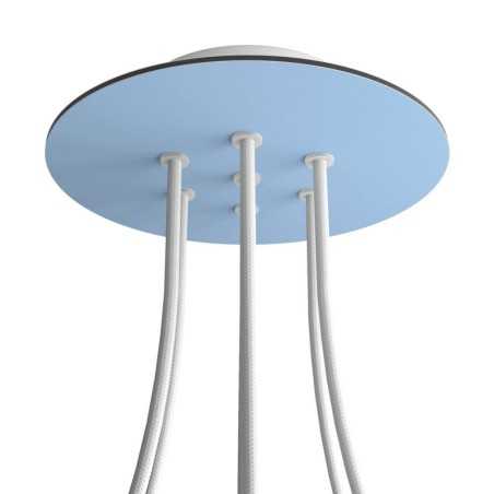 Rosetón redondo 200 mm con 7 orificios | FABRICA TU LÁMPARA