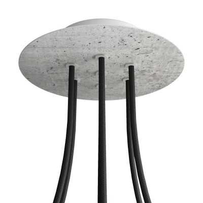 Rosetón redondo 200 mm con 7 orificios | FABRICA TU LÁMPARA
