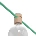 Portalámparas madera para cable textil guirnalda E27 | FABRICA TU LÁMPARA