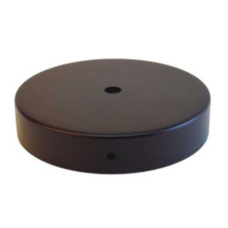 Soporte de metal color negro 120mm diámetro y una salida