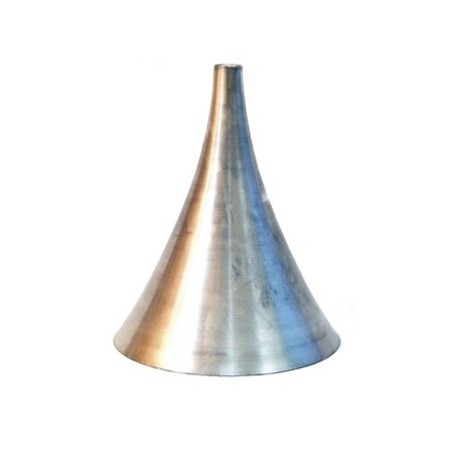 Campana de metal aluminio 200mm alto x 165mm diámetro