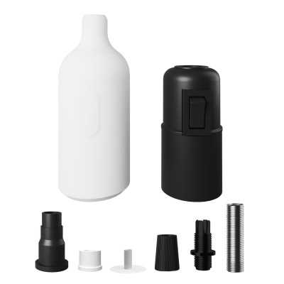 Portalámparas decorativo de silicona con interruptor