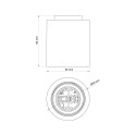 Portalámparas zócalo E27 para exterior liso IP44