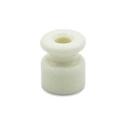 Asilador porcelana blanco grande 24mm x 18mm diámetro