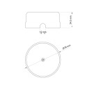 Caja de conexiones de porcelana vintage