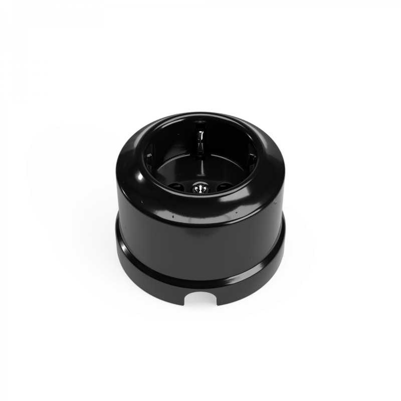 Base enchufe de porcelana con toma tierra europea
