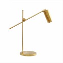 Lámpara de latón para mesa con brazo articulado