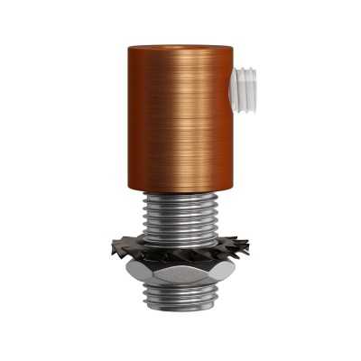 Abrazadera metálica cilíndrica para cable M10x1 | FABRICA TU LÁMPARA