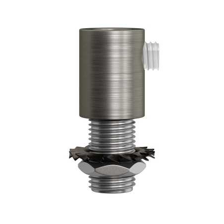 Abrazadera metálica cilíndrica para cable M10x1 | FABRICA TU LÁMPARA