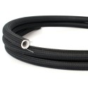 Tubo decorativo semiflexible negro instalaciones de luz