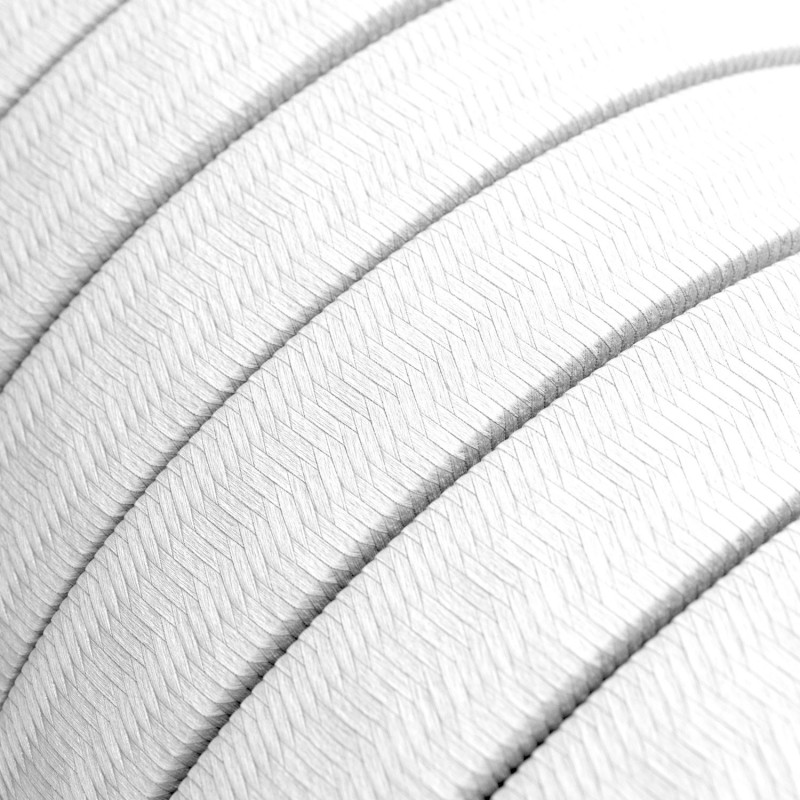 Cable plano de guirnalda exterior color blanco