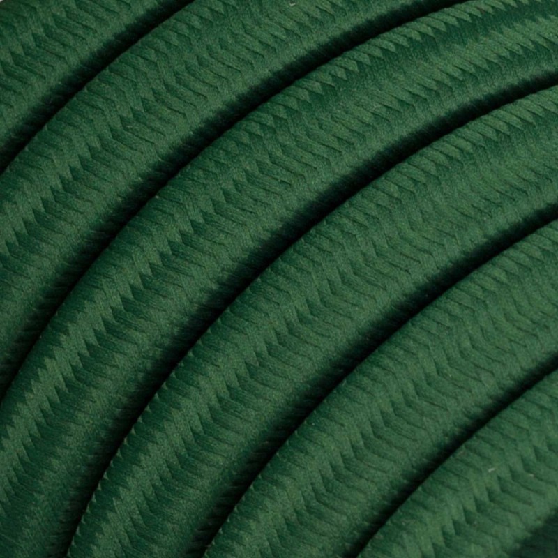 Cable plano de guirnalda exterior color verde oscuro