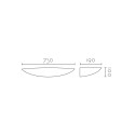 Aplique de yeso 730mm x 100mm x 190mm
