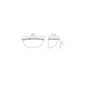 Aplique pared personalizable para LED 460mm escayola 5IN044