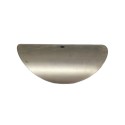 Pantalla de hierro curvada 163mm x 50mm con orificio 10mm