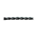 Cable decorativo textil trenzado acabado seda color gris