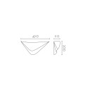 Aplique de yeso modernista 410mm x 200mm x 110mm
