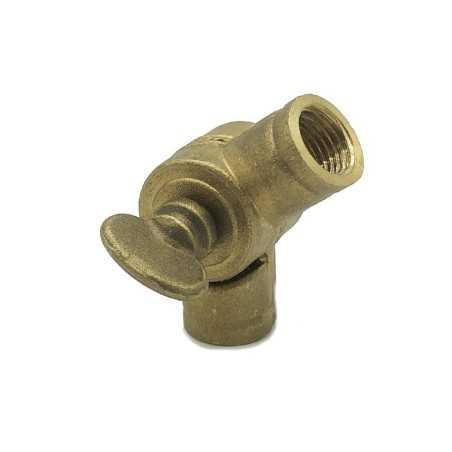 Rótula de latón articulada de 39mm de alto para lámparas
