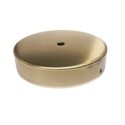 Soporte latonado 120mm diámetro x 26mm y una salida